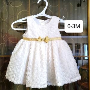 0-3M white dress